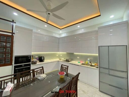 Tủ bếp Acrylic nhà chị Hằng Hoàng Quốc Việt