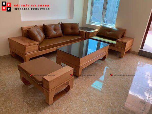 Sofa gỗ sồi SF-01