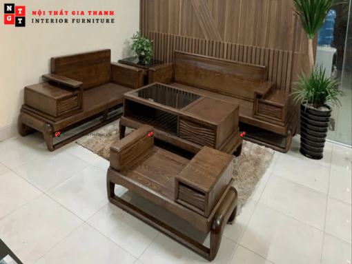 Sofa gỗ sồi SF-05