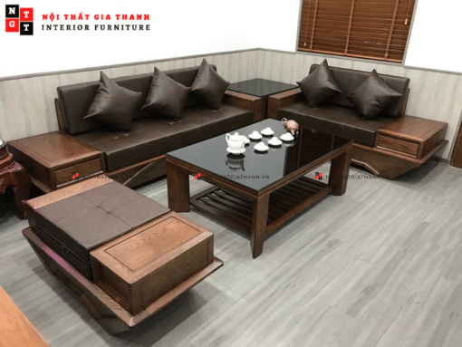 Sofa gỗ sồi SF-07