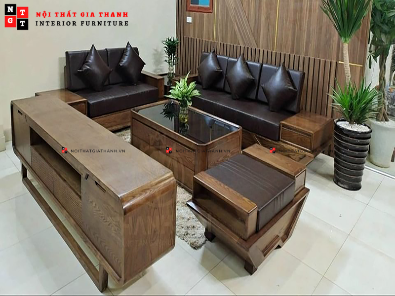 Sofa gỗ sồi SF-10